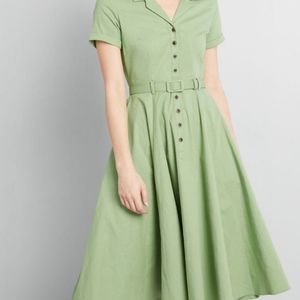 ModCloth x Collectif Cherished Era Shirt Dress